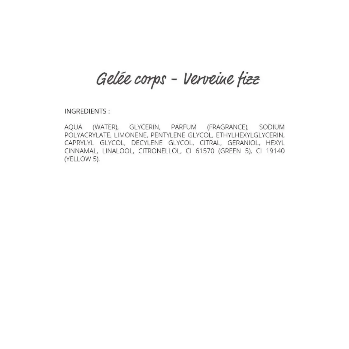 Online Verveine Fizz Moisturising